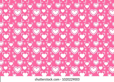 Love valentine seamless pattern vector