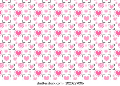 Love valentine seamless pattern vector