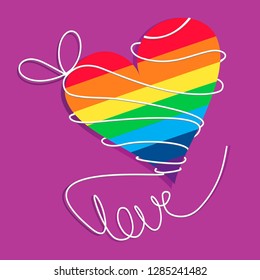 Love is love  Valentines background 