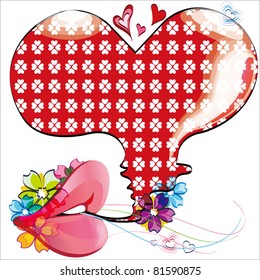 Love, Valentine's background with heart