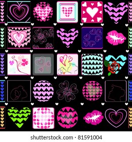 Love, Valentine's background with heart
