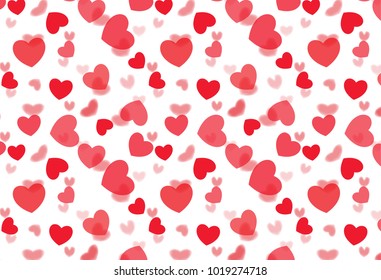 Love Valentines Background Hearts Vector Illustration Stock Vector ...