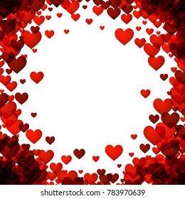 Love Valentines Background Red Hearts Vector Stock Vector (Royalty Free ...