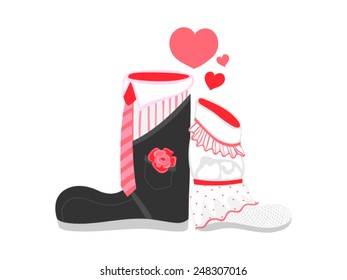 In love, Valentine's Day