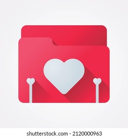 Love and Valentines day 3D Icon Vector