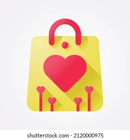 Love and Valentines day 3D Icon Vector
