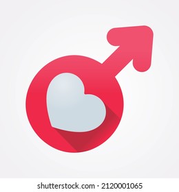 Love and Valentines day 3D Icon Vector