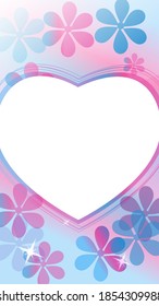 Love Valentines Day Background with Hearts. Vector Illustration EPS10