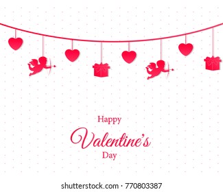 Love Valentines Day. Card Background. Love concept design. Vector hearts with text. EPS10