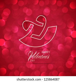 Love, Valentines day card vector background Couple Heart, Eps 10