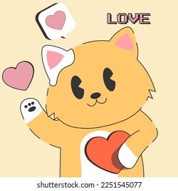 LOVE, VALENTINES DAY DESIGN VECTOR