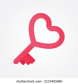 Love and Valentines day Flat Color Vector