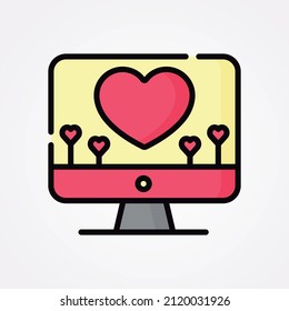 Love, Valentines day and heart shape  Icon