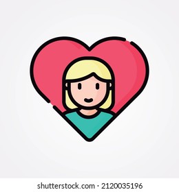 Love, Valentines day and heart shape  Icon
