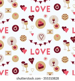 Love Valentine's day pattern