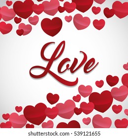 love valentines day related image  vector illustration design 