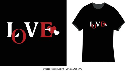 Love - Valentine's Day t shirt Design, love t shirt  vector.