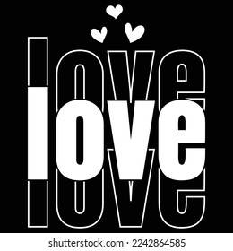 love valentine's day t-shirt print template