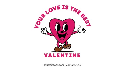 love valentines day vector cartoon