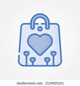 Love and Valentines day webby Blue Icon