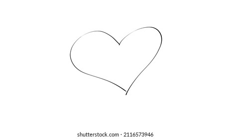 love valentines heart shape drawing