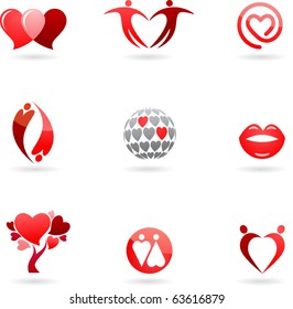 Love and Valentines  icons collection