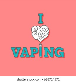 I love vaping illustration