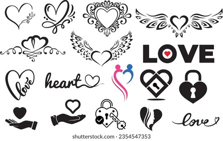 love vector art bundle eps