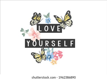 love vector art flower butterfly