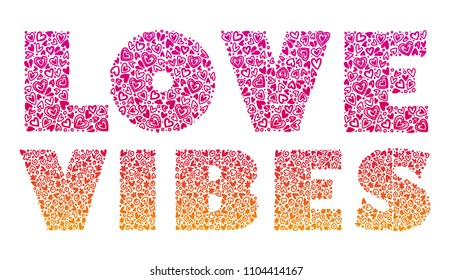 Love. Vector calligraphy lettering for poster or print. Hand drawn letters.  typographic inscription for your design. 