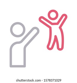 love vector color line icon 