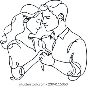 love vector couple wedding romance