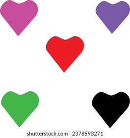 forma de corazón de eps de diseño de vectores de amor
