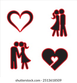 Love vector design illustration,  love logo design