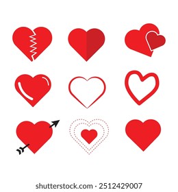 love vector design red color
