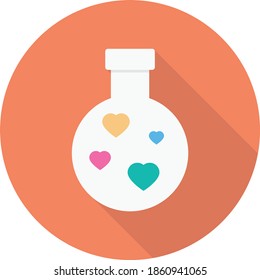 icono de color plano del vector de amor