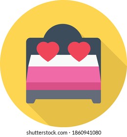 love vector flat colour icon