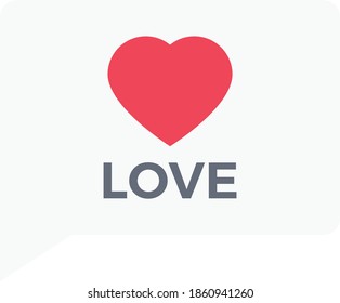 love vector flat colour icon
