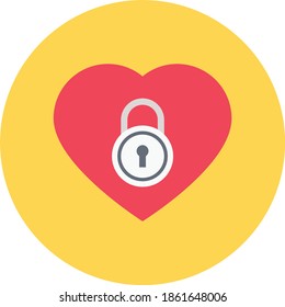 love vector flat colour icon
