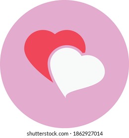 love vector flat colour icon
