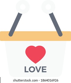 love vector flat colour icon