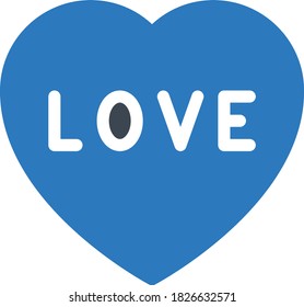 icono de color de glifo vectorial de amor 