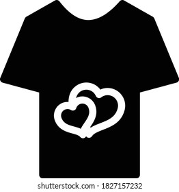 love vector glyph flat icon 