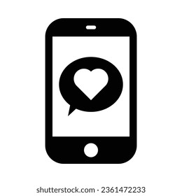 Icono De Glifo Vector De Amor Para Uso Personal Y Comercial.
