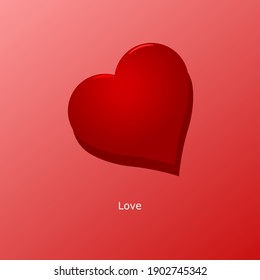 Love Vector with gradient relevant for banner template