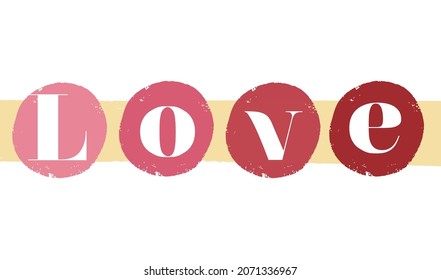 Love Vector Graphic. Can we be used on a poster, wallpaper, fabric, clothing and more