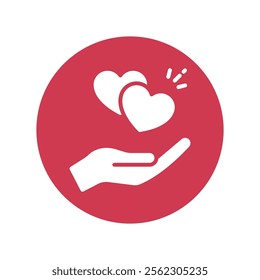 Love  Vector Gylph Icon. Eps 10 File 