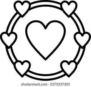 Icono del vector de amor. Se puede usar para imprimir, móviles y aplicaciones web.