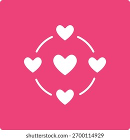 Ícone do vetor de amor. Pode ser usado para impressão, aplicativos móveis e da Web.