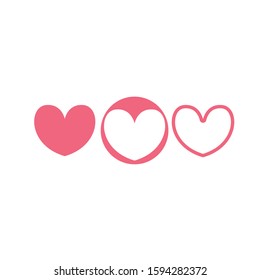  Love Vector icon illustration design Template